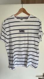 Tommy Jeans relaxed fit T-shirt – maat M – wit/navy strepen, Ophalen of Verzenden, Zo goed als nieuw, Blauw