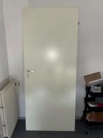 Opdekdeur met beslag, Doe-het-zelf en Verbouw, Deuren en Horren, Ophalen, Gebruikt, 80 tot 100 cm, Binnendeur