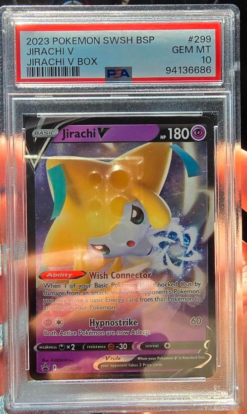 Jirachi V SWSH  299 - PSA 10 LOW POP pokemon kaart, Hobby en Vrije tijd, Verzamelkaartspellen | Pokémon, Nieuw, Losse kaart, Ophalen of Verzenden