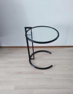 Bijzettafel - Eileen Gray Style - Vintage, Huis en Inrichting, Tafels | Bijzettafels, Ophalen, Minder dan 55 cm, Gebruikt, Glas
