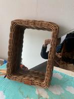 Rotan spiegel van riviera maison, Minder dan 50 cm, Rond, Ophalen of Verzenden, Zo goed als nieuw