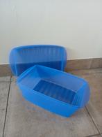 Tupperware grote Trendy koelkastdoos, ventismart, brooddoos, Ophalen of Verzenden, Zo goed als nieuw, Blauw, Overige typen