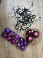 Nieuwe kerstballen + gratis verlichting, Ophalen of Verzenden, Nieuw