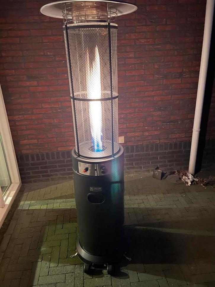 Te huur huren flameheater/terrasheater, Hobby en Vrije tijd, Feestartikelen | Verhuur, Zo goed als nieuw, Overige, Ophalen