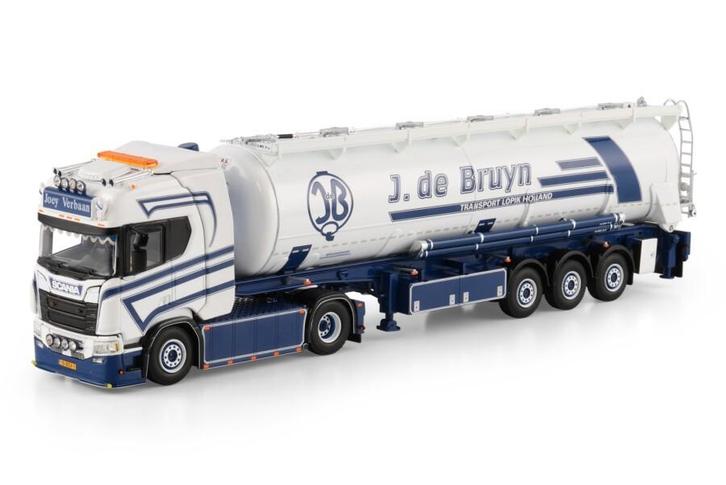 WSI  SCANIA R HIGHLINE  4X2 TIPPER BULK TRAILER J VERBAAN, Hobby en Vrije tijd, Modelauto's | 1:50, Nieuw, Bus of Vrachtwagen