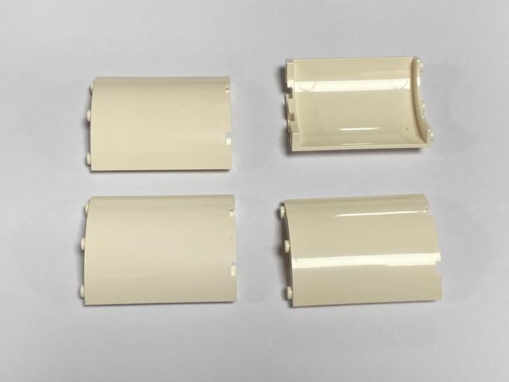 Partij nieuwe Lego 4x witte 4x4x6 halve cylinders, Kinderen en Baby's, Speelgoed | Duplo en Lego, Nieuw, Lego, Losse stenen, Ophalen of Verzenden