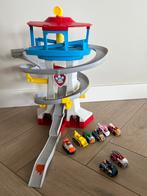 Paw Patrol uitkijktoren XL met 8 metalen auto’s, Kinderen en Baby's, Speelgoed | Actiefiguren, Ophalen, Zo goed als nieuw