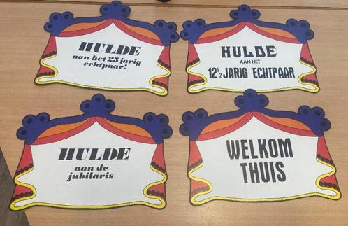 Grote partij hulde schilden, Hobby en Vrije tijd, Feestartikelen, Nieuw, Ophalen of Verzenden