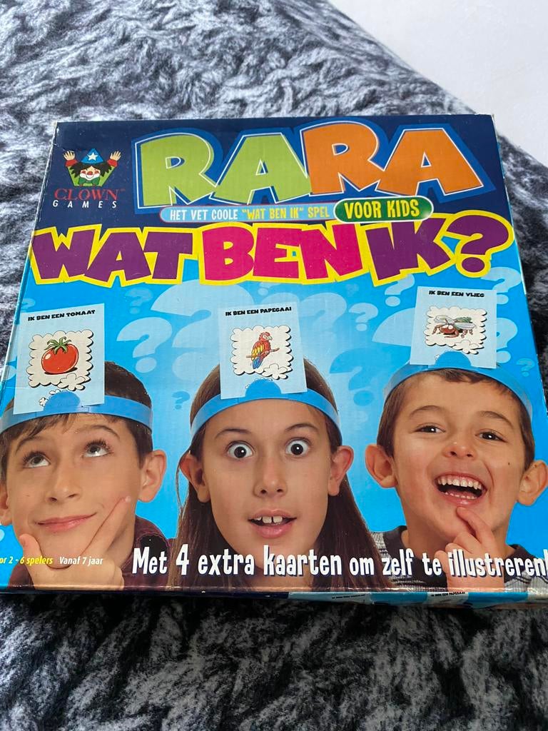 Rara wat ben ik ?, Vijf spelers of meer, Ophalen, Zo goed als nieuw