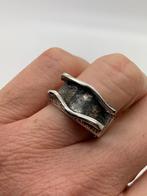 J991 Prachtige zilveren ring Finse stijl maat 18, Sieraden, Tassen en Uiterlijk, Antieke sieraden, Ophalen of Verzenden