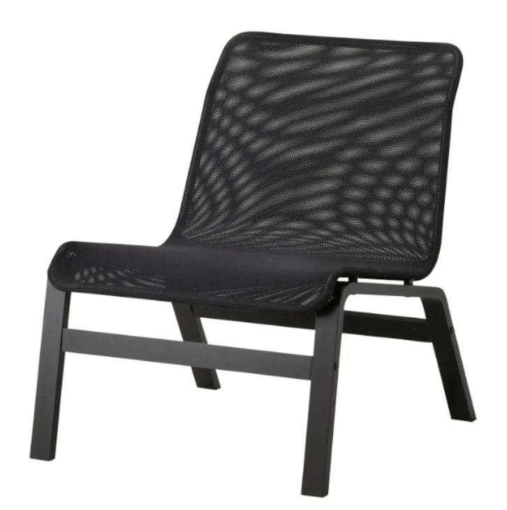 Z.G.A.N. NOLMYRA lounge stoel zwart ( Ikea), Huis en Inrichting, Stoelen, Zo goed als nieuw, Eén, Hout, Kunststof, Overige materialen