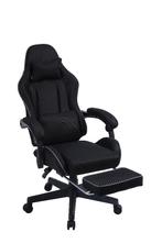 VDD - gamestoel met voetsteun - padded armsteunen, Ophalen, Gaming bureaustoel, Zwart, Nieuw