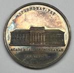 Nederland. Universiteitspenning Groningen 1850, Postzegels en Munten, Ophalen of Verzenden, Zilver, Nederland