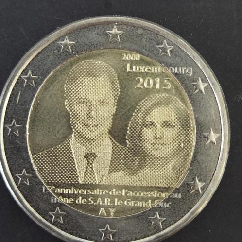Luxemburg 2015: Troonsbestijging Hendrik, Postzegels en Munten, Munten | Europa | Euromunten, Losse munt, 2 euro, Luxemburg, Ophalen of Verzenden