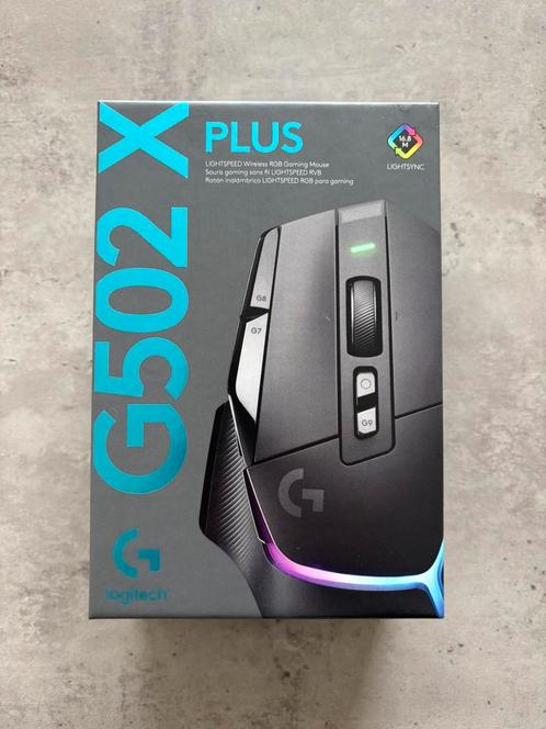 Logitech G502 X Lightspeed Plus + muismat - Draadloos, Computers en Software, Muizen, Gebruikt, Muis, Rechtshandig, Draadloos