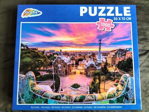 Mooie puzzel Parque Guell (1000 stukjes), Hobby en Vrije tijd, Denksport en Puzzels, Zo goed als nieuw, Legpuzzel, 500 t/m 1500 stukjes