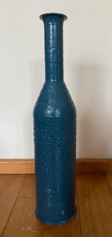 Petrol blue vas, 45cm hoog beschikbaar voor biedingen
