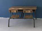Vintage Belgische schoolbank, Ophalen