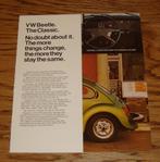 1977 Volkswagen Beetle Kever Brochure USA, Gelezen, Volkswagen, Ophalen of Verzenden