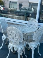 Brocante tuinset, Tuin en Terras, Tuinsets en Loungesets, Ophalen, Gebruikt, 4 zitplaatsen, Tuinset