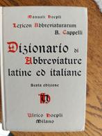 Dizionario di Abbreviature. Lexicon1967., Boeken, Overige Boeken, Ophalen of Verzenden, Zo goed als nieuw, Woordenboek Italiaans lexicon
