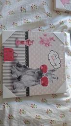 Canvas lijstjes nieuw hond, Jongetje of Meisje, Wit, Dekbedovertrek, Nieuw