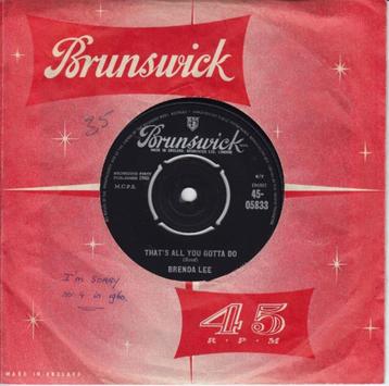 Brenda Lee - That's All You Gotta Do / I'm Sorry  beschikbaar voor biedingen