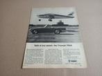 Reclame (uit oud tijdschrift) Triumph TR 6 (1966), Verzamelen, Automerken, Motoren en Formule 1, Verzenden