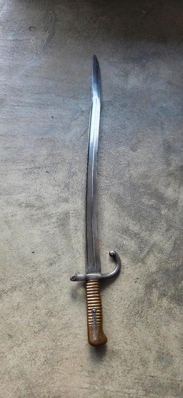 Prachtige Franse Chassepot bajonet M1866 beschikbaar voor biedingen