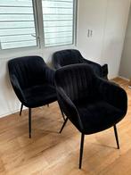 Eettafel stoel kwantum zwart, Huis en Inrichting, Stoelen, Ophalen, Overige materialen, Gebruikt, Drie