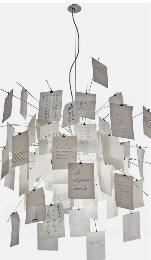 Ingo Maurer Zettel Z6 Hanglamp - Design Verlichting, Huis en Inrichting, Lampen | Hanglampen, Zo goed als nieuw, 75 cm of meer