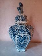 Grote Delftsblauw aardewerk dekselvaas, Antiek en Kunst, Ophalen of Verzenden