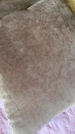 2 Fijne corduroy rib bruine kussens, Huis en Inrichting, Woonaccessoires | Kussens, Ophalen, Zo goed als nieuw, Bruin, Vierkant