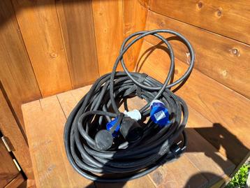 Verlengsnoer Neopreen 25 Mtr + 1.5 mtr Caravan camper nieuw beschikbaar voor biedingen