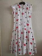 Vintage jurk viscose M, Verzenden, Zo goed als nieuw, Maat 38/40 (M), Onder de knie
