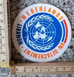 Vintage sticker VN detachement Libanon logo Verenigde Naties, Verzamelen, Ophalen of Verzenden, Zo goed als nieuw, Overige typen