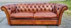 Chesterfield Bendic bank cigar brown / bruin GRATIS BEZORGD, Chesterfield, Rechte bank, Gebruikt, Leer