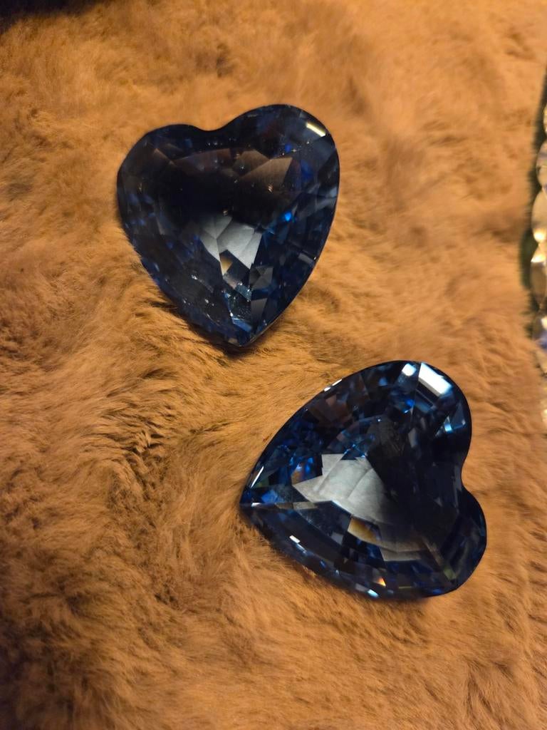 Swarovski Hart Blauw - Prachtige Decoratie, Ophalen of Verzenden, Zo goed als nieuw