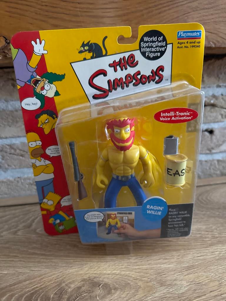 Ragin' Willie Playmates Simpsons Figuur, Kinderen en Baby's, Speelgoed | Actiefiguren, Nieuw, Ophalen of Verzenden