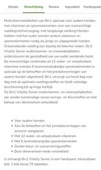 Vitamines senior hond, Ophalen of Verzenden, Hond