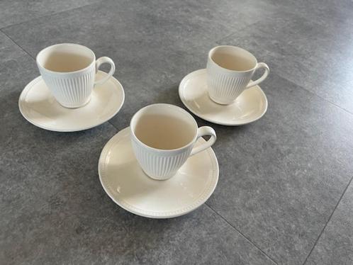 Wedgwood Windsor 3x kop en schotel, Huis en Inrichting, Keuken | Servies, Gebruikt, Kop(pen) en/of Schotel(s), Wedgwood, Aardewerk