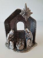 Kerststalletje,  94% tin...Real Dutch Pewter, Diversen, Kerst, Ophalen of Verzenden, Gebruikt