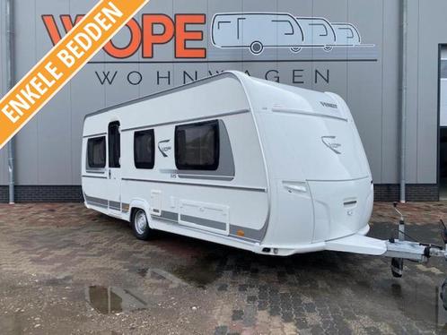 Fendt Saphir 515 SG mover en Isabella tent, Caravans en Kamperen, Caravans, Bedrijf, tot en met 4, Rondzit, Fendt, 2 aparte bedden
