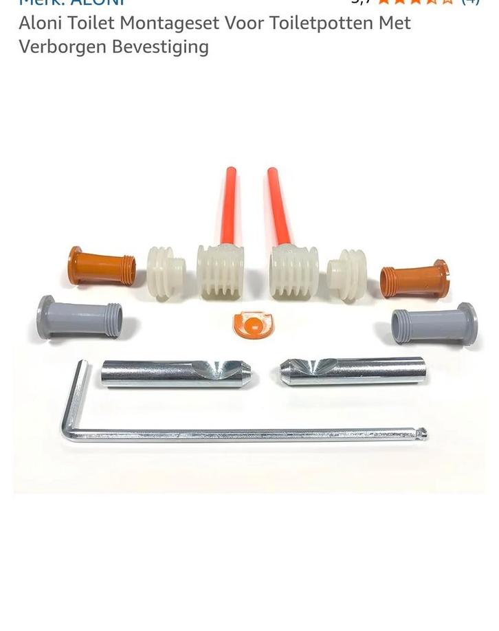 Toilet Montageset voor WC Pot, Doe-het-zelf en Verbouw, Sanitair, Ophalen