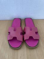 Roze/paarse Hermès slippers, Ophalen, Nieuw, Roze