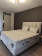 Velvet boxspring bed, Ophalen, Zo goed als nieuw, Tweepersoons, 180 cm