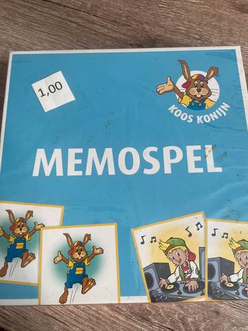 Koos Konijn Memospeel Bordspel beschikbaar voor biedingen