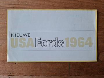 USA Fords folder - 1964 beschikbaar voor biedingen