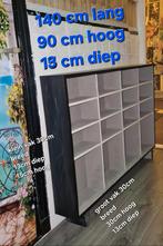 Ikea 16 vakken kast 140x90x13cm
zwart-grijs  LAATSTE KANS, Huis en Inrichting, Kasten | Overige, Ophalen, Gebruikt