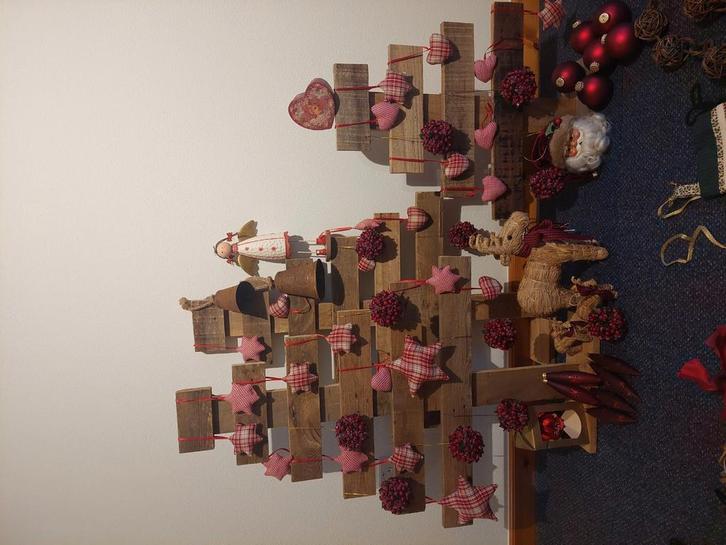 Mooie rustieke verzameling kerstdecoratie, Diversen, Kerst, Zo goed als nieuw, Ophalen of Verzenden